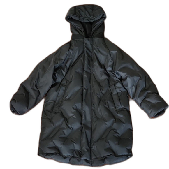 ZARA Kids Boys' Water Repellent Down Puffer Long Coat, Black, Size 8-9 - Picture 1 of 8